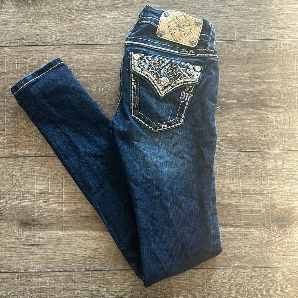 Miss Me Signature-Rise Skinny Jeans